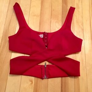 Wrap around crop top